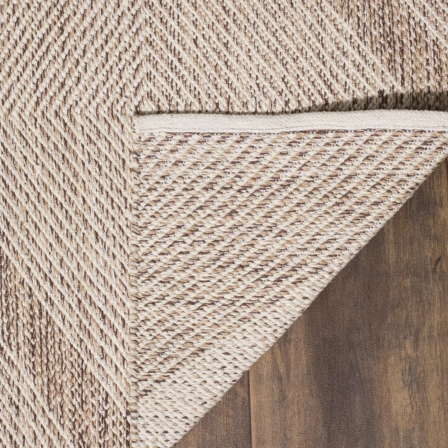 SAFAVIEH Montauk Collection Runner Rug - 2'3" x 13', Beige, Handmade Cotton, Ideal for High Traffic Areas in Living Room, Bedroom (MTK821E)