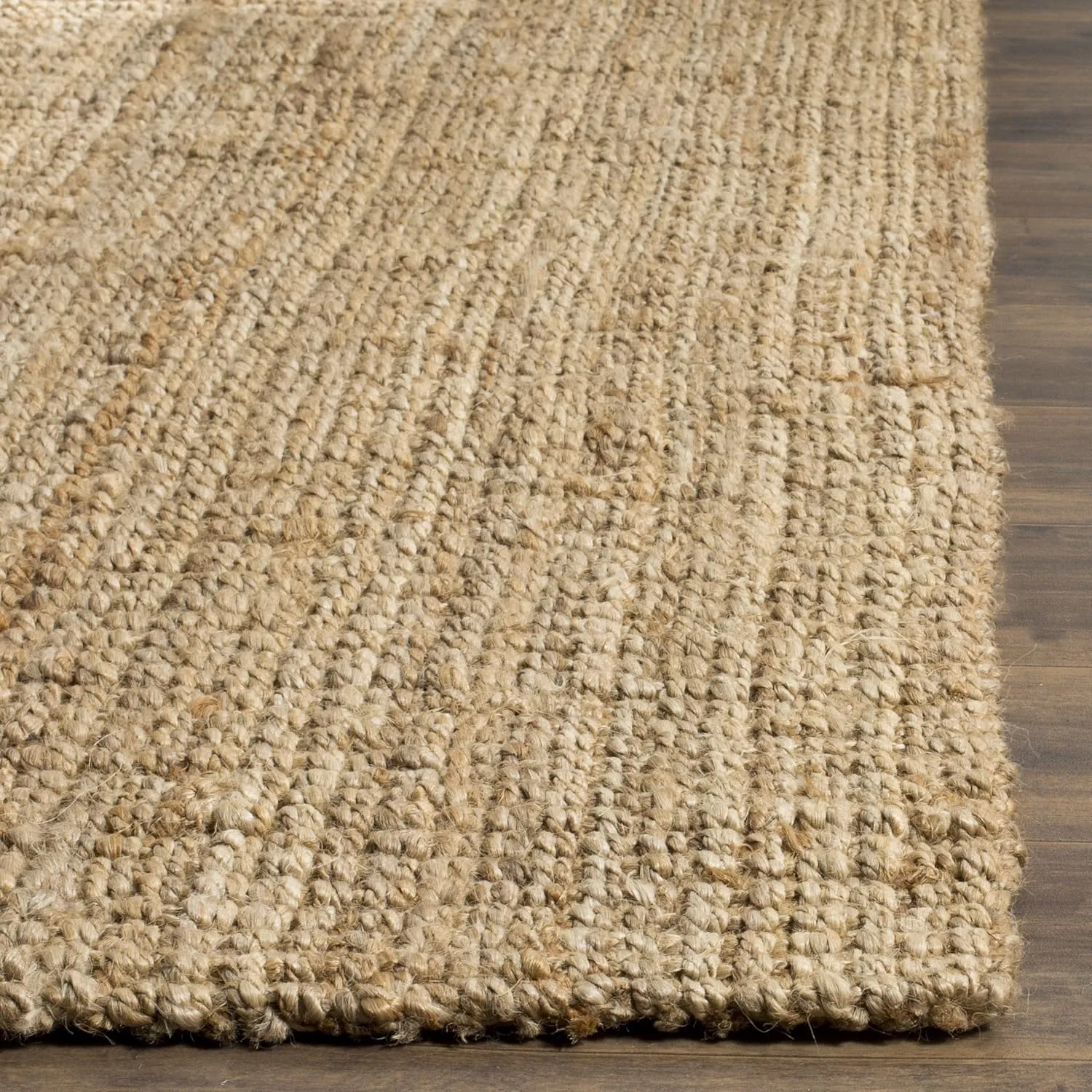 SAFAVIEH Natural Fiber Collection Area Rug - 5' x 8', Natural, Handmade Farmhouse Jute, Ideal for High Traffic Areas in Living Room, Bedroom (NF747A)