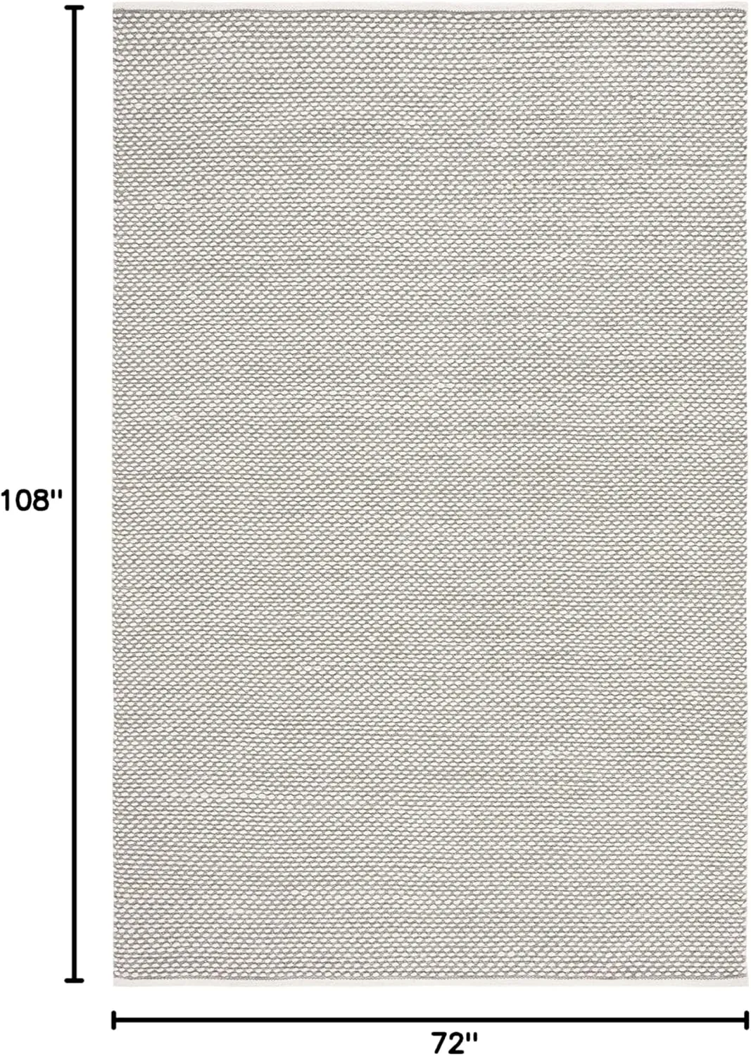 SAFAVIEH Vermont Collection Area Rug - 6' x 9', Green, Handmade Wool & Cotton, Ideal for High Traffic Areas in Living Room, Bedroom (VRM650Y)