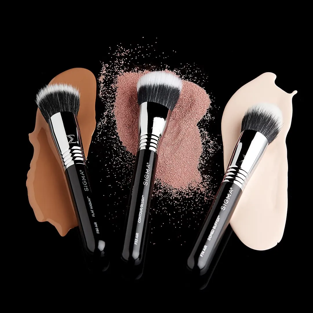 Sigma Beauty F80 Air Flat Kabuki Brush – Flat Top Kabuki Foundation Brush with Premium Synthetic Fibers for Evenly Blending and Buffing Foundation, Compatible with Liquid & Cream Makeup Product