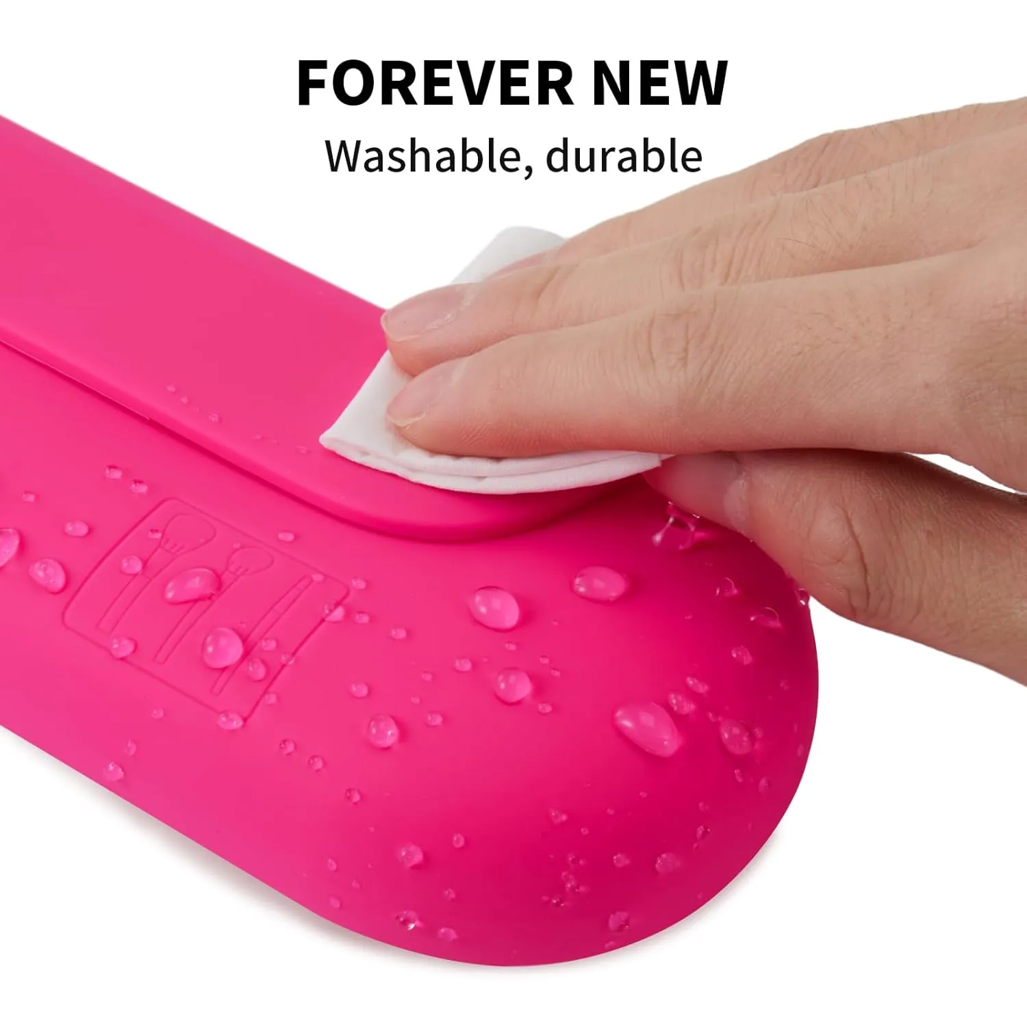 Silicone Makeup Brush Holder Travel Cosmetic Bag：Soft Portable Cosmetic Face Brushes Holder with Upgrade Anti-Fall Out Magnetic Closure, Large Travel Makeup Brush Case - Babbie Pink
