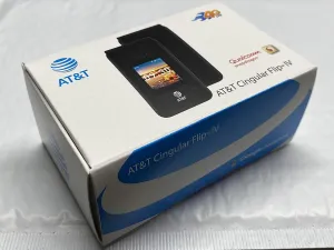 SIMBROS AT&T CINGULAR FLIP 4 SMARTFLIP IV U102AA 4G Phone for AT&T ONLY Complete with At&t Sim Card sim Key