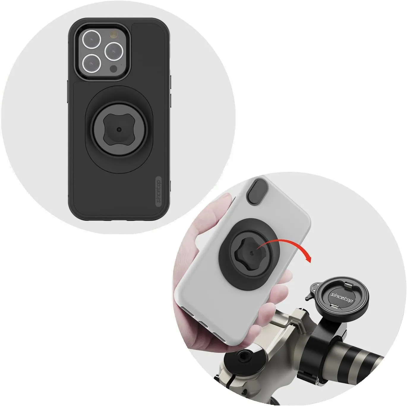 sincetop Handlebar Mount   Case for iPhone13 Pro Max(6.7')