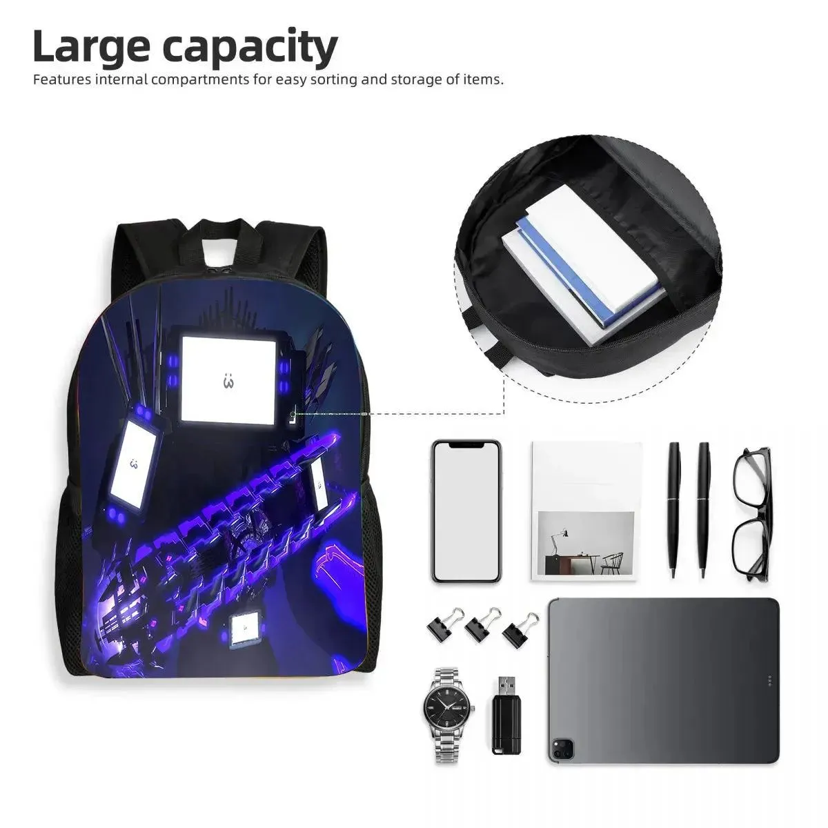 Skibidi Toilet School Bags Titan Speakerman Children's Backpack Boy School Bag For Teenage kids Backpack Anime Travel Backpack