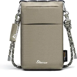 Small Crossbody Bag Cell Phone Bag - RFID Anti - Theft Sacoche, CORDURA Lightweight Water-Resistant Fits Phone Keys And More