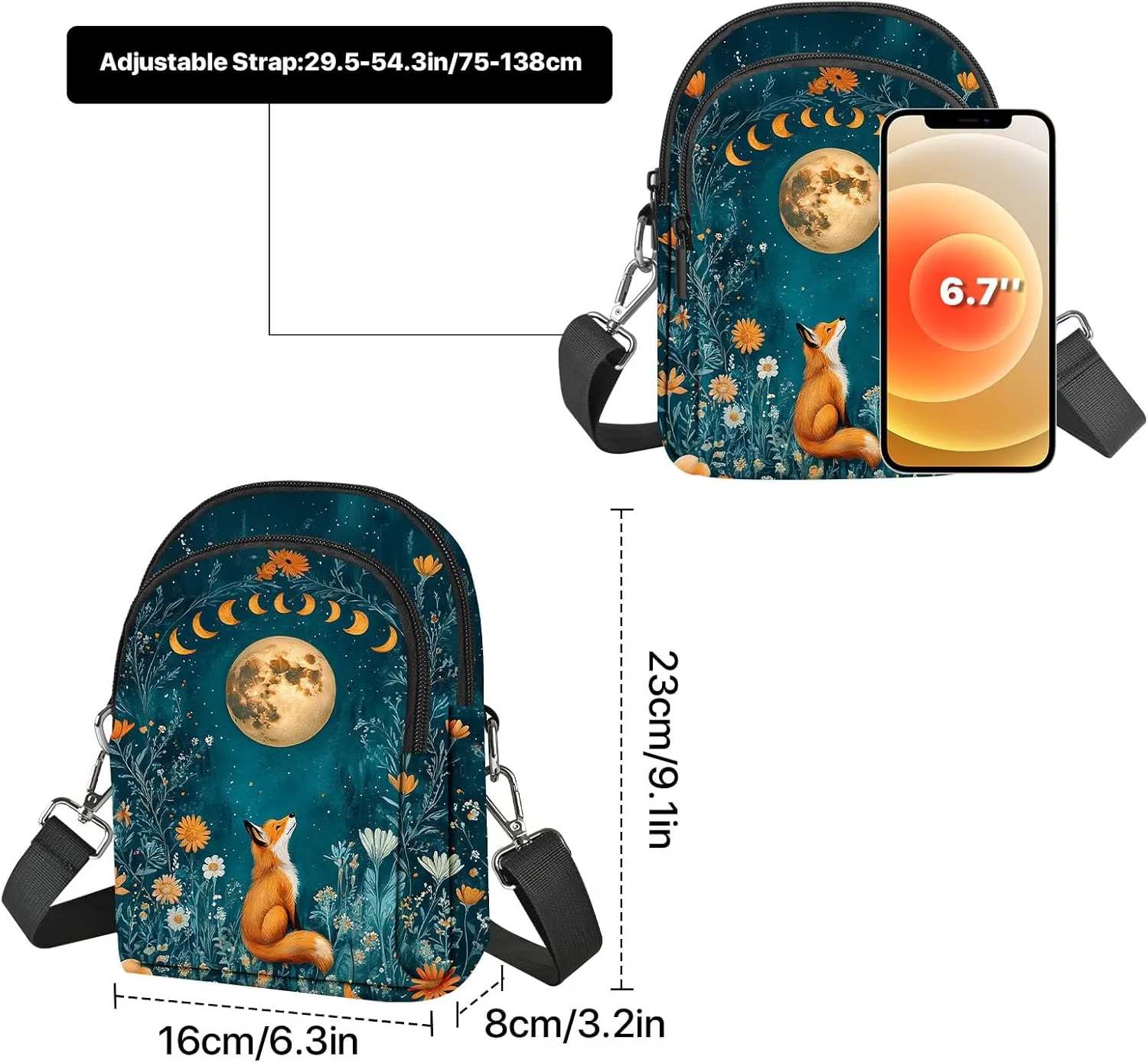 Small Crossbody Bag for Women Cell Phone Purse with Adjustable Strap Shoulder Purses Wallet Bags Shopping