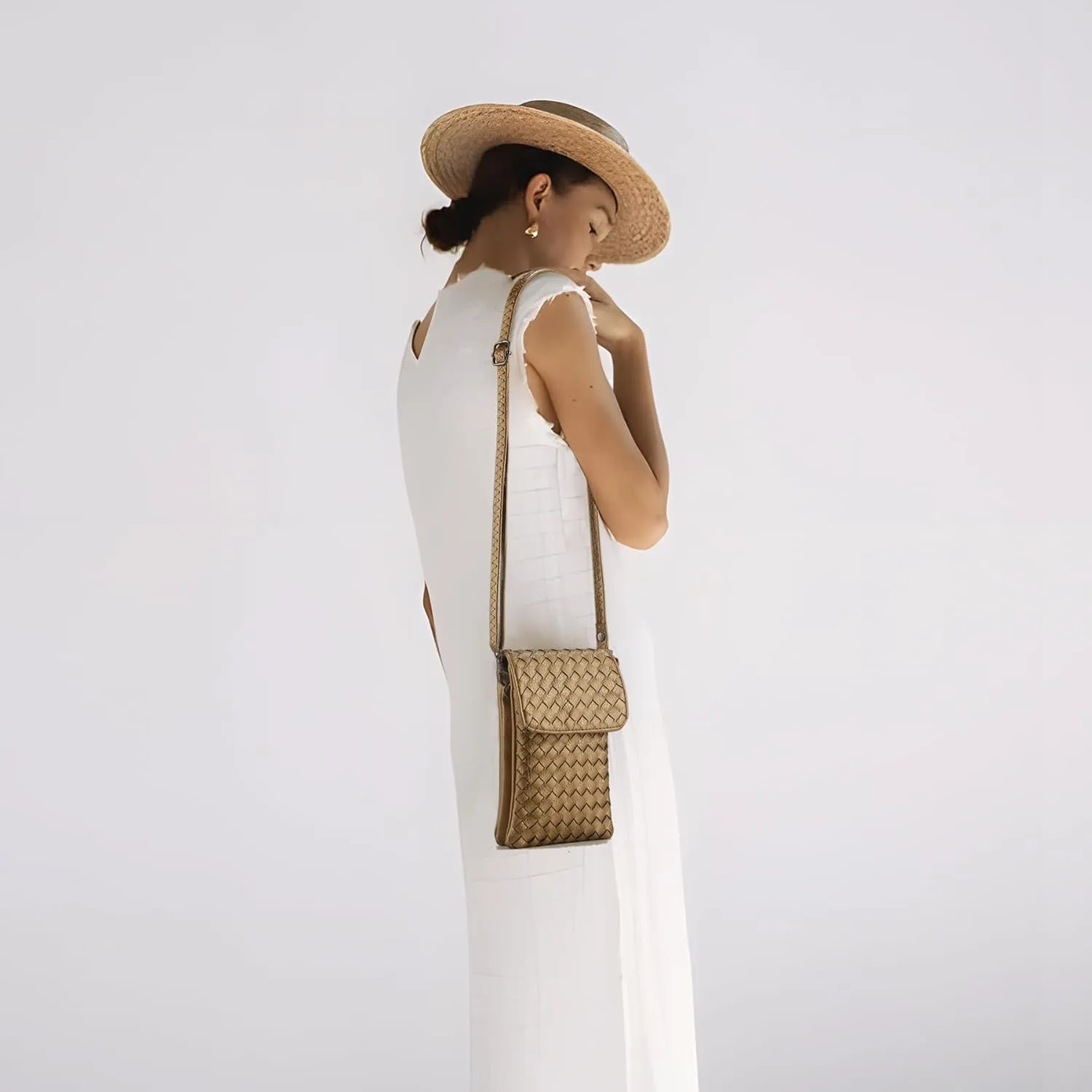 Small Crossbody Bags for Women Small Purses Woven Cell Phone Purse Travel Purse Wallet Phone Purses