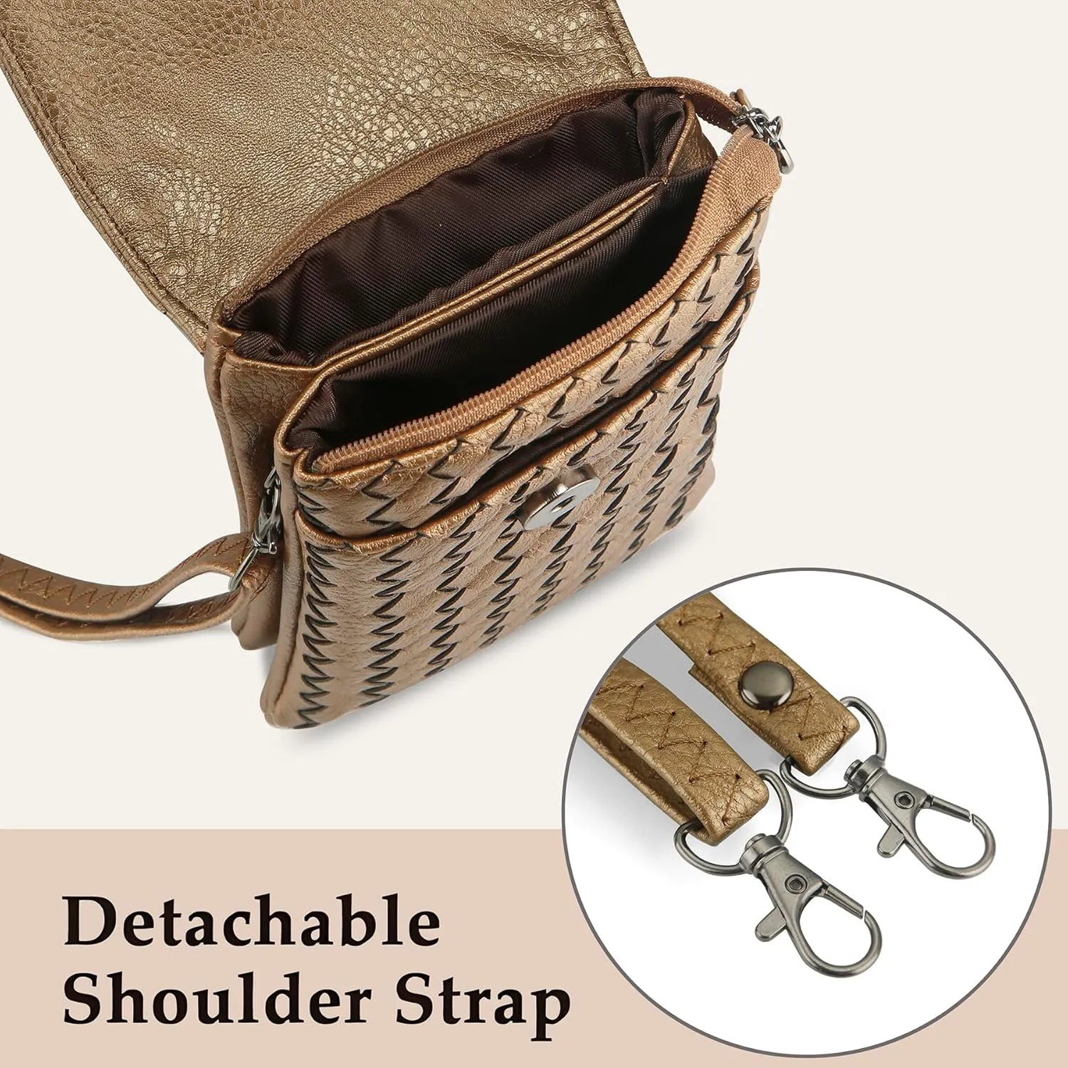 Small Crossbody Bags for Women Small Purses Woven Cell Phone Purse Travel Purse Wallet Phone Purses
