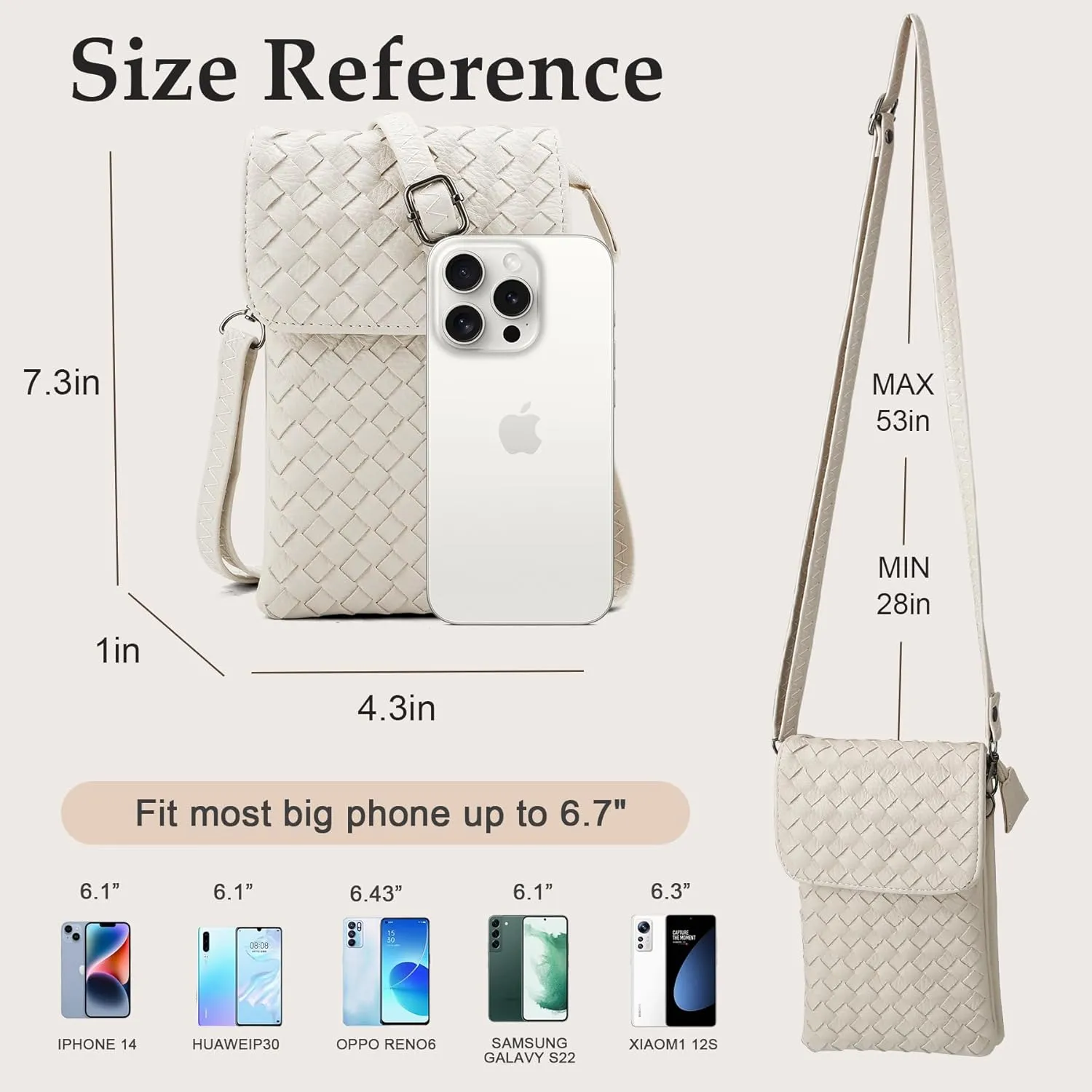Small Crossbody Bags for Women Small Purses Woven Cell Phone Purse Travel Purse Wallet Phone Purses