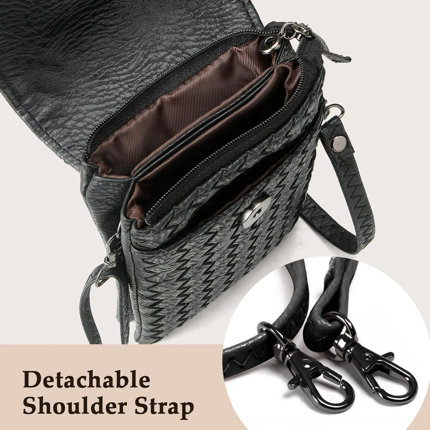 Small Crossbody Bags for Women Small Purses Woven Cell Phone Purse Travel Purse Wallet Phone Purses