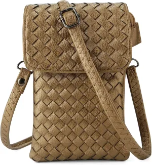 Small Crossbody Bags for Women Small Purses Woven Cell Phone Purse Travel Purse Wallet Phone Purses