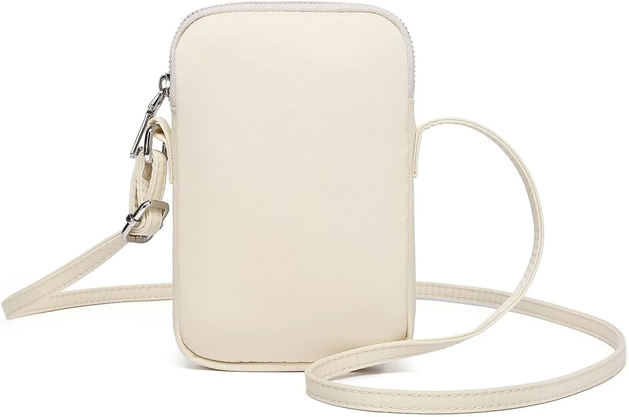 Small Crossbody Purse Zipper Cell Phone Bag Mini Shoulder Purse Wallet Smart Phone Wallet with Credit Card Solts