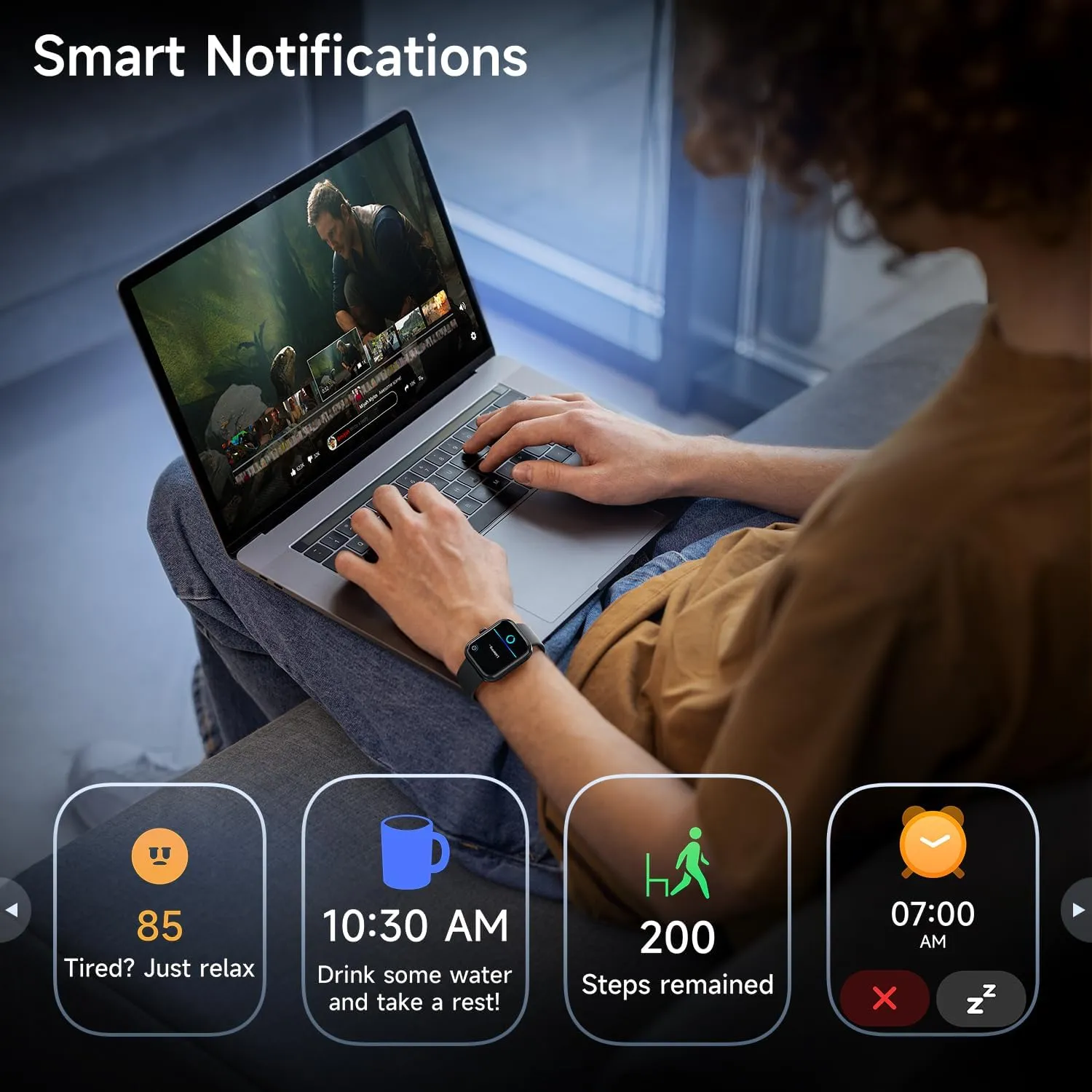 Smart Watch for Android iOS Phones, 1.91’’ HD Display Smartwatch for Women Men Built-in Alexa(Answer/Make Calls), Fitness&Sleep Tracker, Heart Rate Monitor, 115  Activity Mode