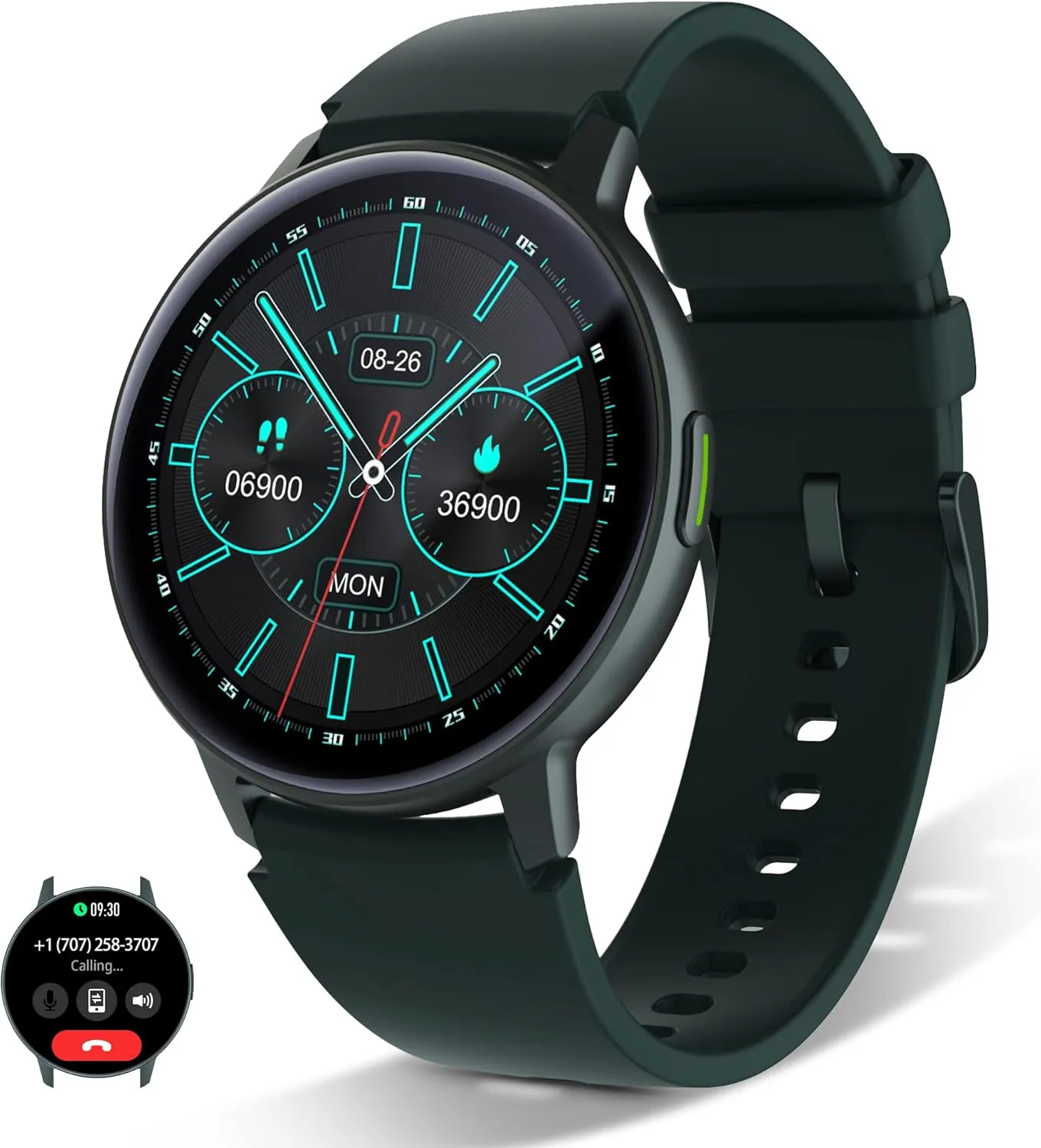 Smart Watches for Men Women with Answer/Make Calls, 1.3" AMOLED Smartwatch for Android/iOS Phones, IP68 Waterproof Fitness Watch with Heart Rate/Blood Oxygen/Sleep Monitor