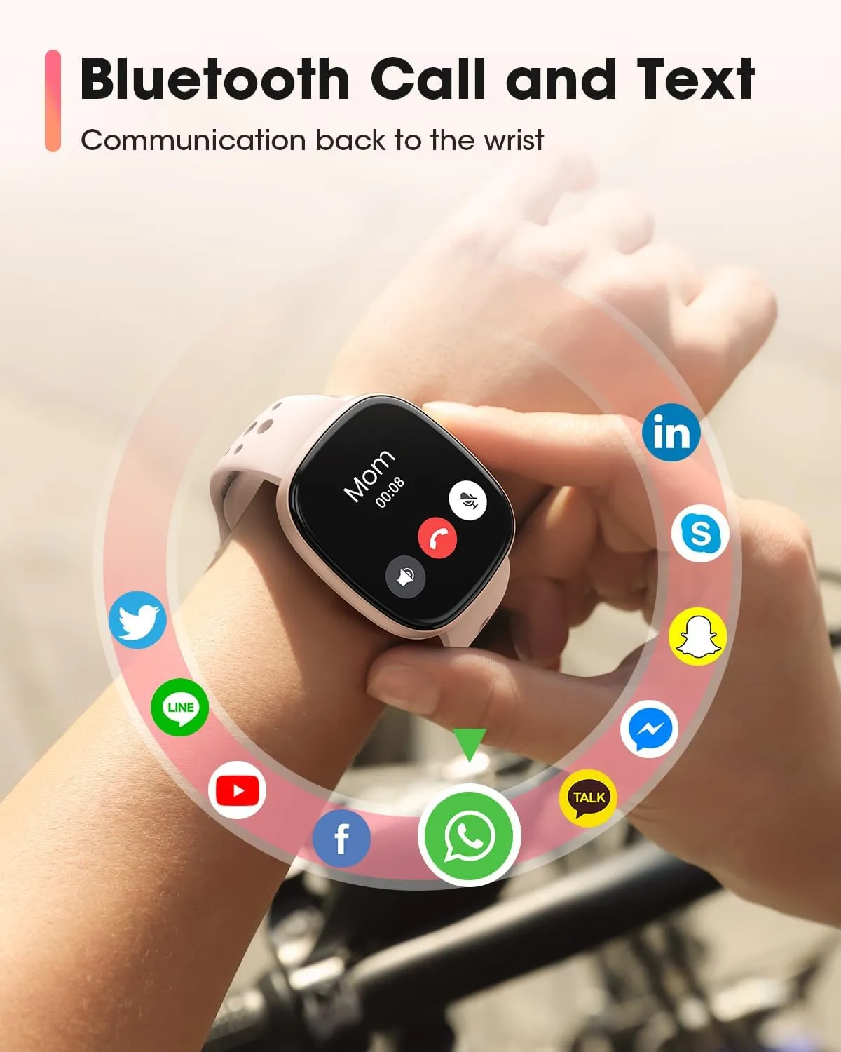 Smart Watches for Women Men with Call: Fitness Trackers with 24-Hour Heart Rate SpO2 Sleep Monitor 5ATM Waterproof 120  Sport Mode Watches for Women gift Compatible with iPhone Android Phones(3 Bands)