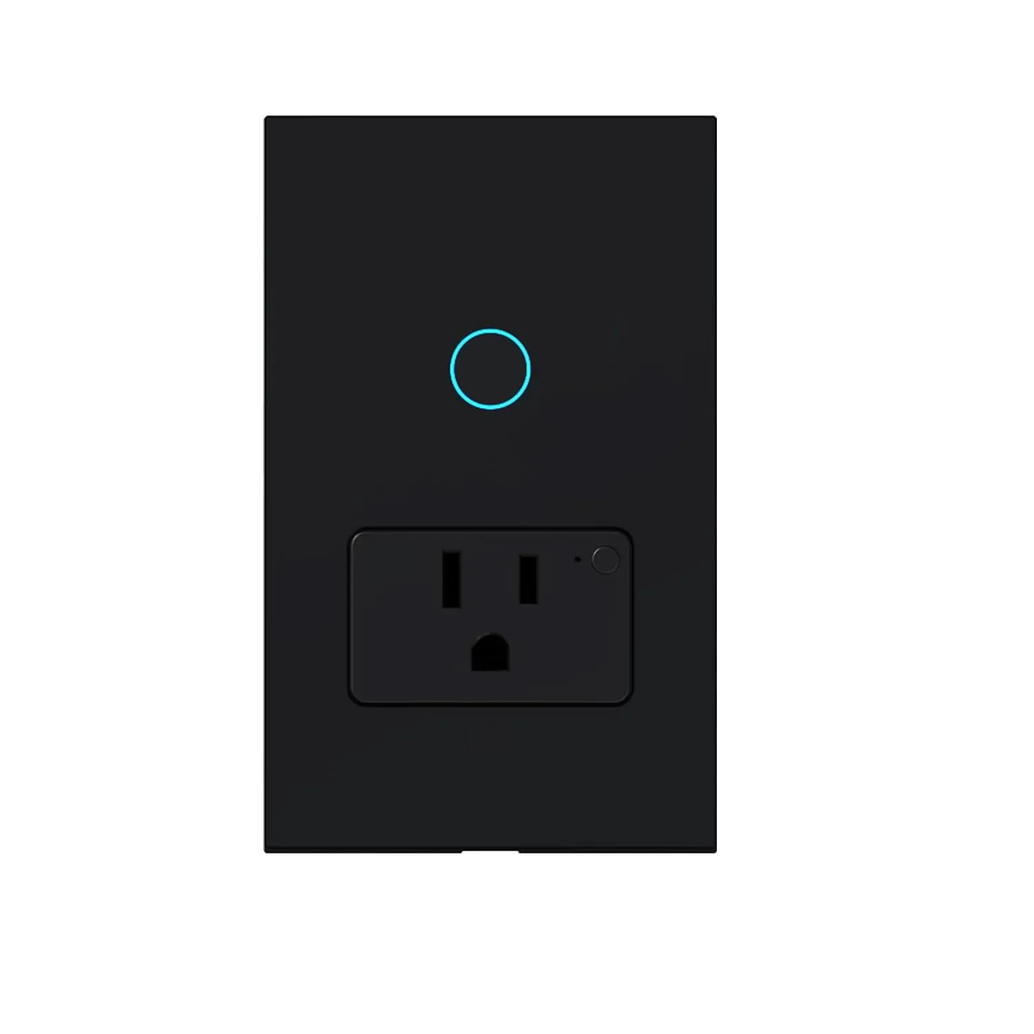 Smart WiFi Light Switch, No Hub Required, Compatible with Alexa and Google Assistant, Single Pole, White (Black-one), ky-861 2