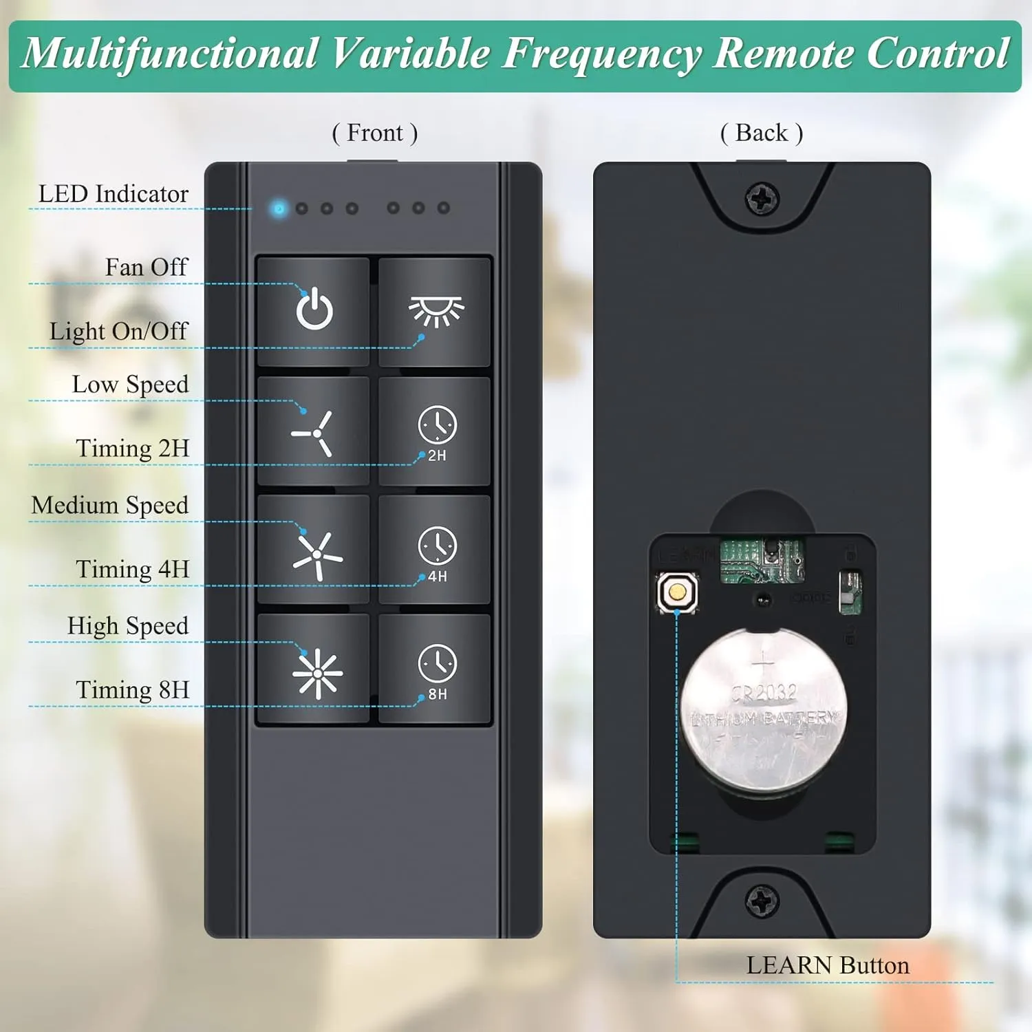 Smart WiFi Universal Ceiling Fan Remote Control Kit, 3-Speed Light Dimmer Wall Controls Compatible with Alexa Google Phone APP Control, Replacement for Hunter Hampton Bay Harbor Breeze