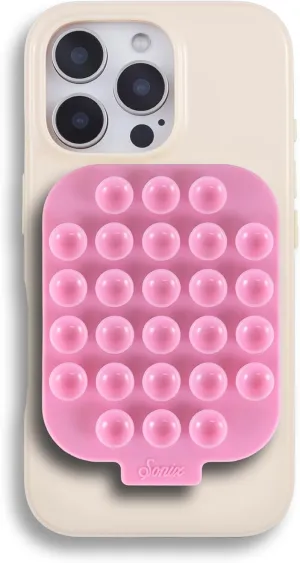 Sonix Bundle for iPhone 16 Pro | Magnetic Suction Phone Mount (Pink Rose)   Phone Case (Linen) | Compatible with MagSafe