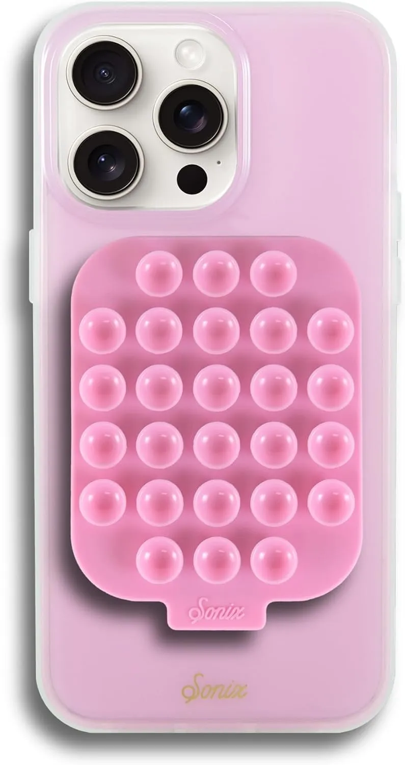 Sonix Case   Magnetic Silicone Suction Cup Phone Mount (Rose Pink) for MagSafe iPhone 14 Pro Max | Jelly Pink