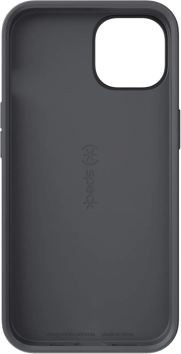 Speck MagSafe Case for iPhone 13 - Drop & Camera Protection, Soft-Touch Secure Grip, Wireless Charging Compatible, Fits All 6.1 Inch Models - Black/Slate Grey