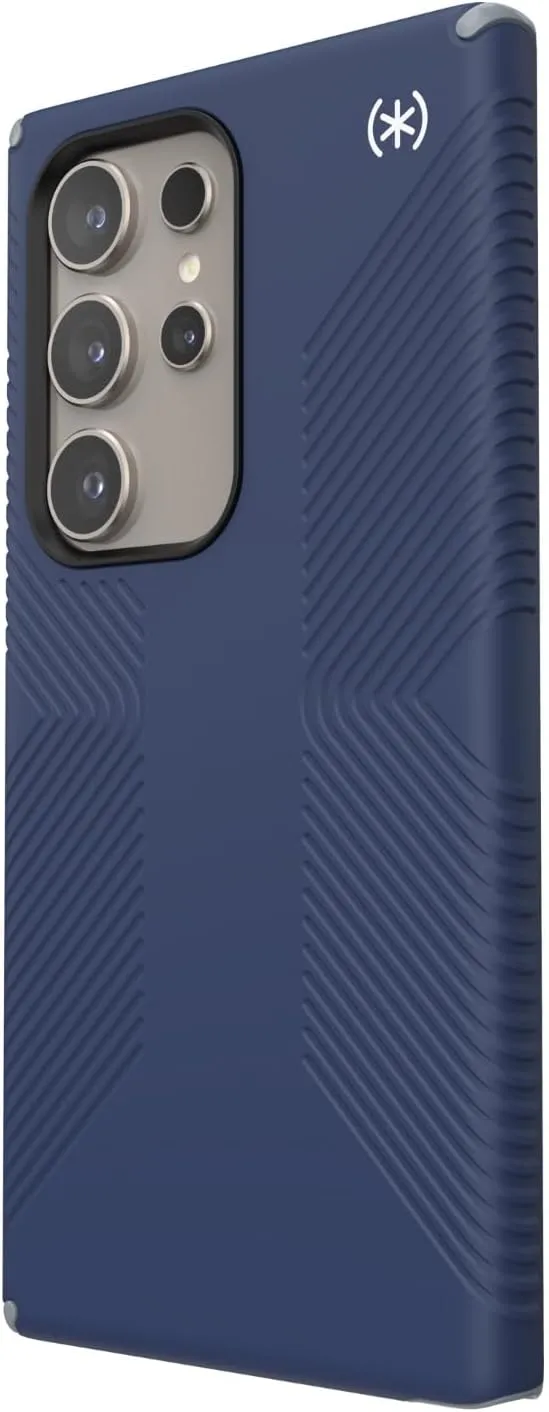 Speck Presidio 2 Grip Samsung Galaxy S24 Ultra Case - Drop & Camera Protection, Soft-Touch Secure Grip, Wireless Charging Compatible, Shock Absorbant, Galaxy S24 Ultra Case - Coastal Blue