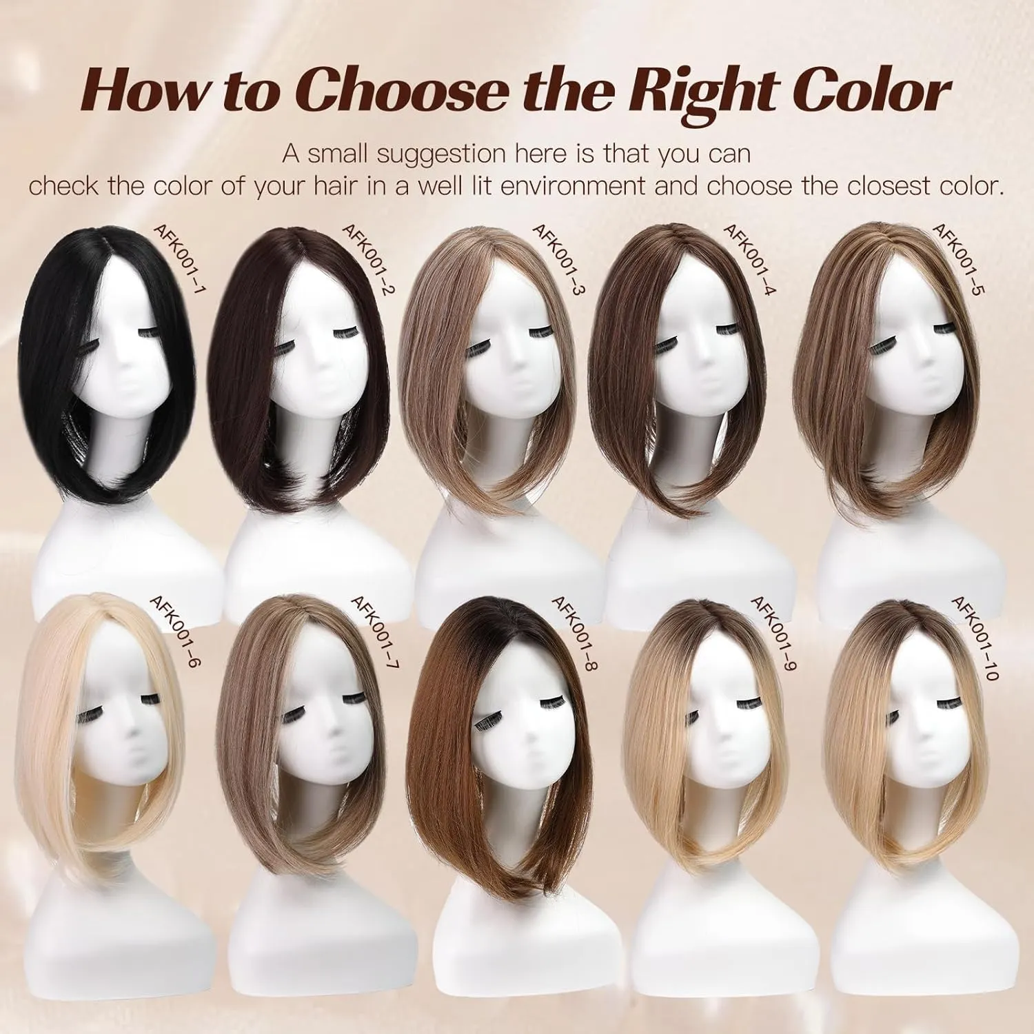 Starluck 14 Inch Black Hair Toppers for Women - Synthetic Hair Pieces with 3 Clips - Swiss Base