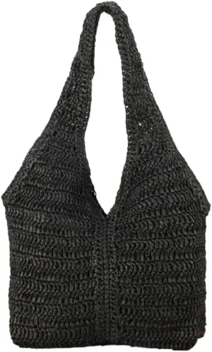 Straw Hobo Purses for Women Paper Straw Large Tote Bag Shoulder Bag Hobo for Beach Summer Travel