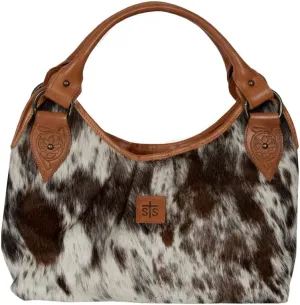STS Ranchwear Womens Yipee Kiyay Hobo Cowhide/Veg Leather Handbag Bag