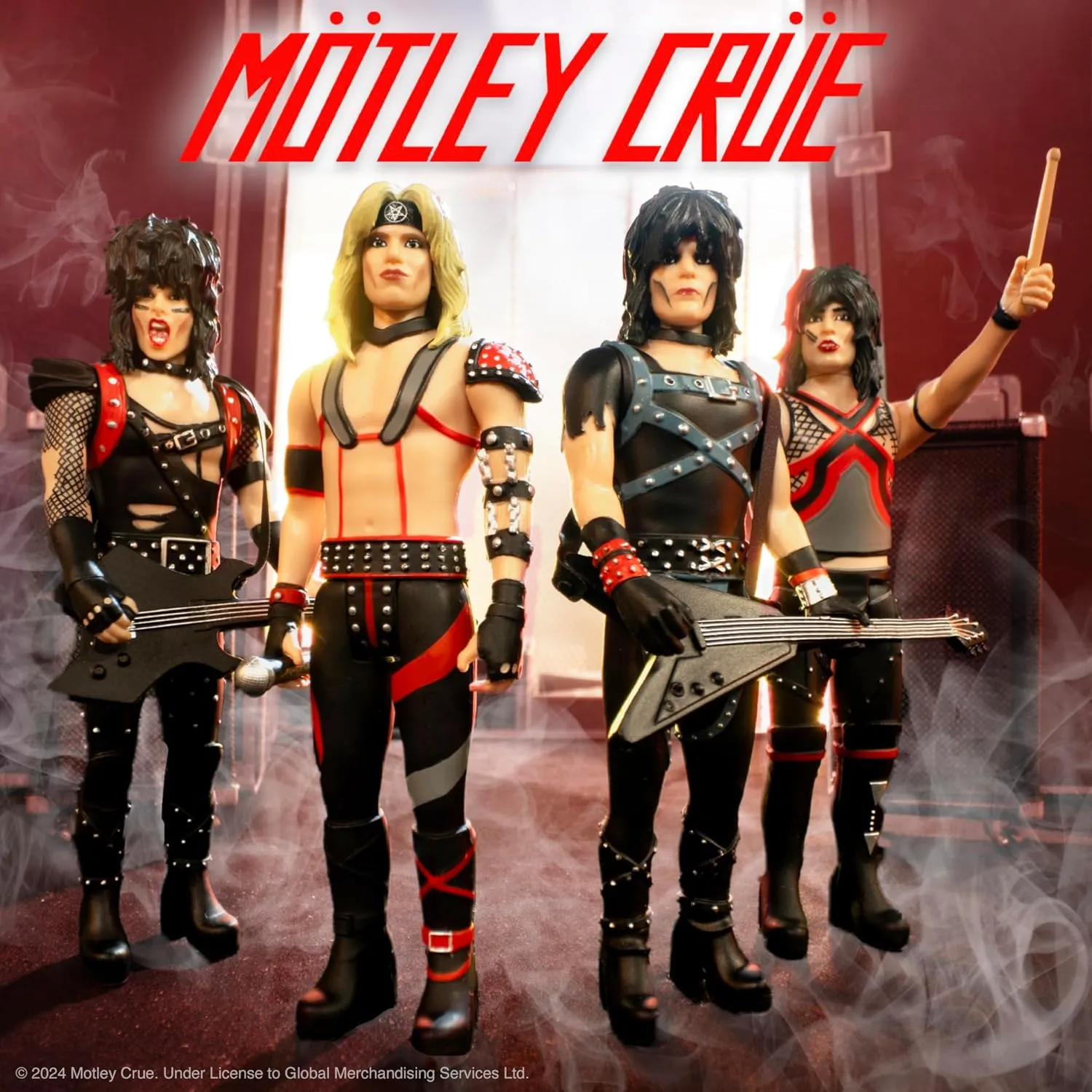 Super7 Motley Crue Vince Neil (Shout at The Devil) - 3.75" Action Figure with Accessory Heavy Metal Collectibles and Retro Toys