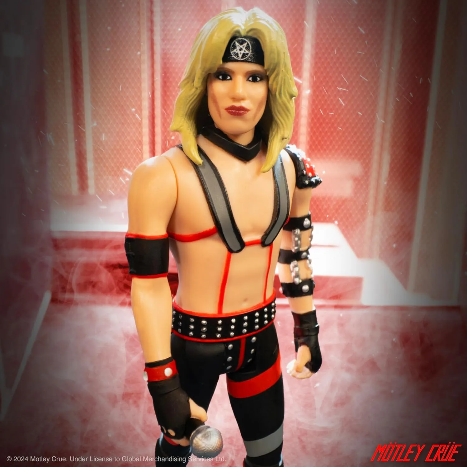 Super7 Motley Crue Vince Neil (Shout at The Devil) - 3.75" Action Figure with Accessory Heavy Metal Collectibles and Retro Toys