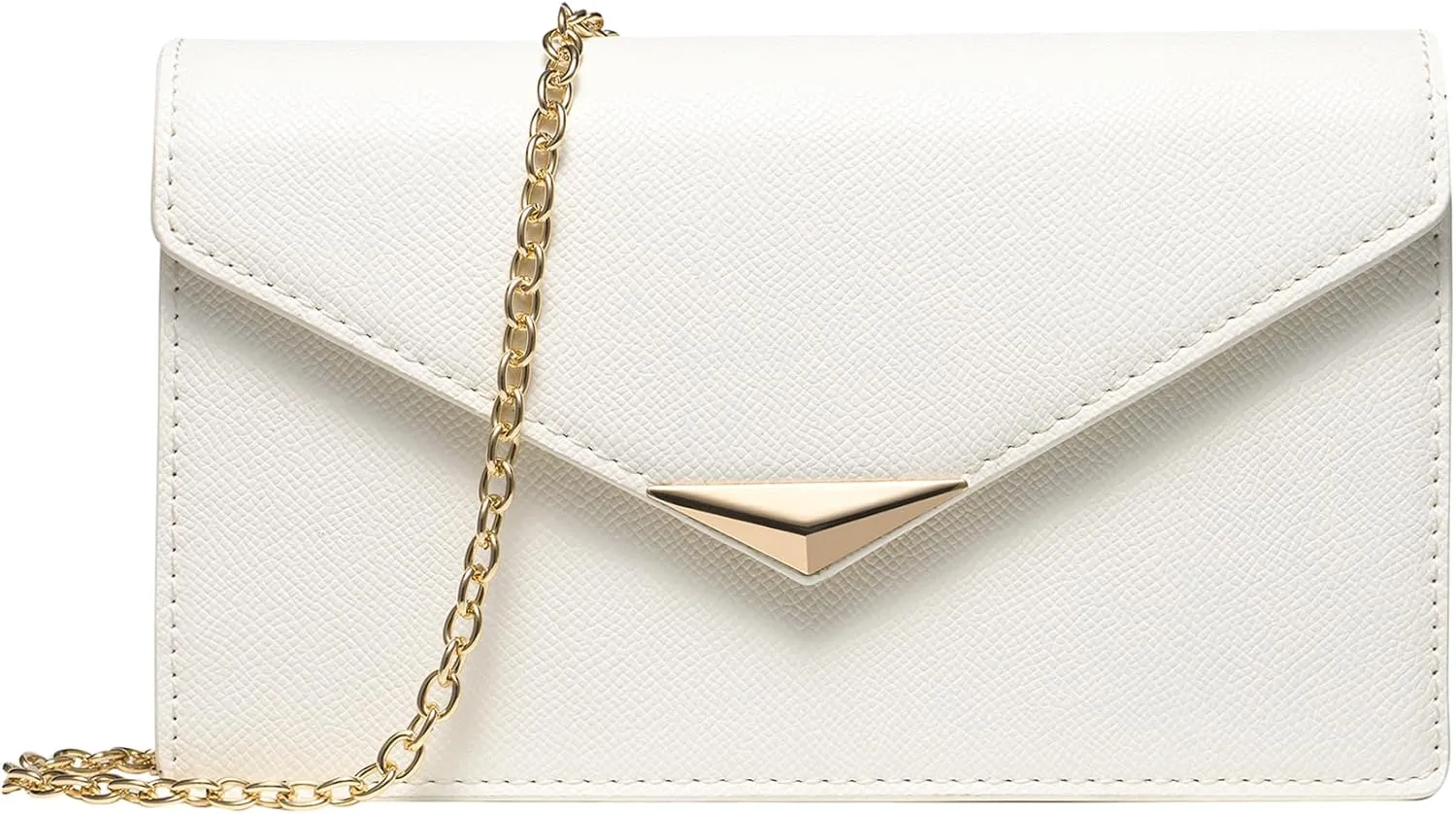 SWEETV Classic Envelope Clutch Purses for Women Elegant PU Leather Handbags for Evening, Weddings, Parties, and Formal Events