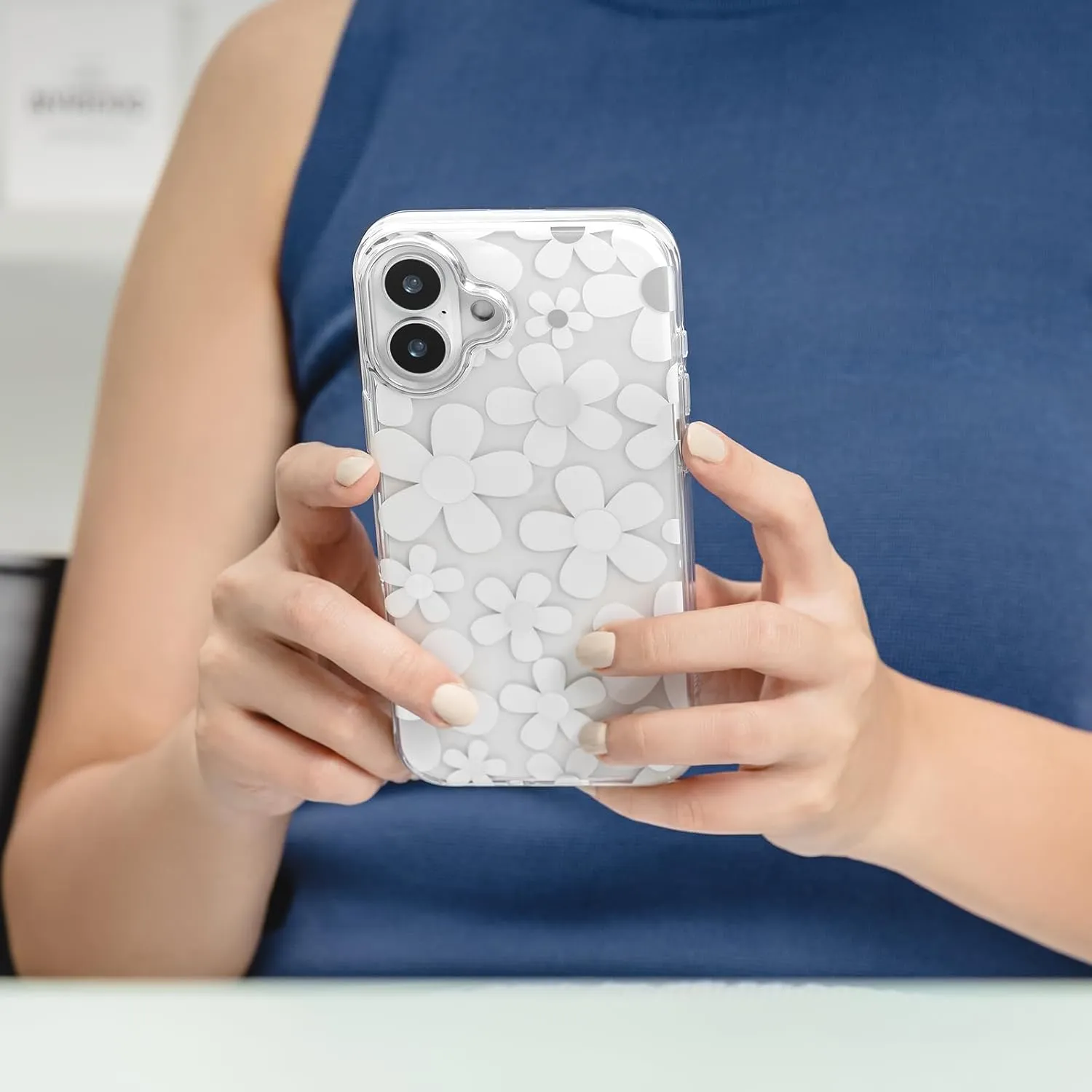 SWITCHEASY Fleur M - Flower Floral Designed Case for iPhone 16 Pro 6.3", 3D Patterned, Compatible with MagSafe, Protective Phone Case for Women - Rose'