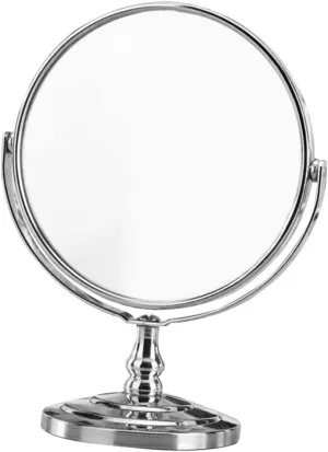 Swivel Double Sided Vanity Mirror Portable Makeup Mirror for Easy Viewing High Definition Reflection for Daily Makeup and Skin Care for Home