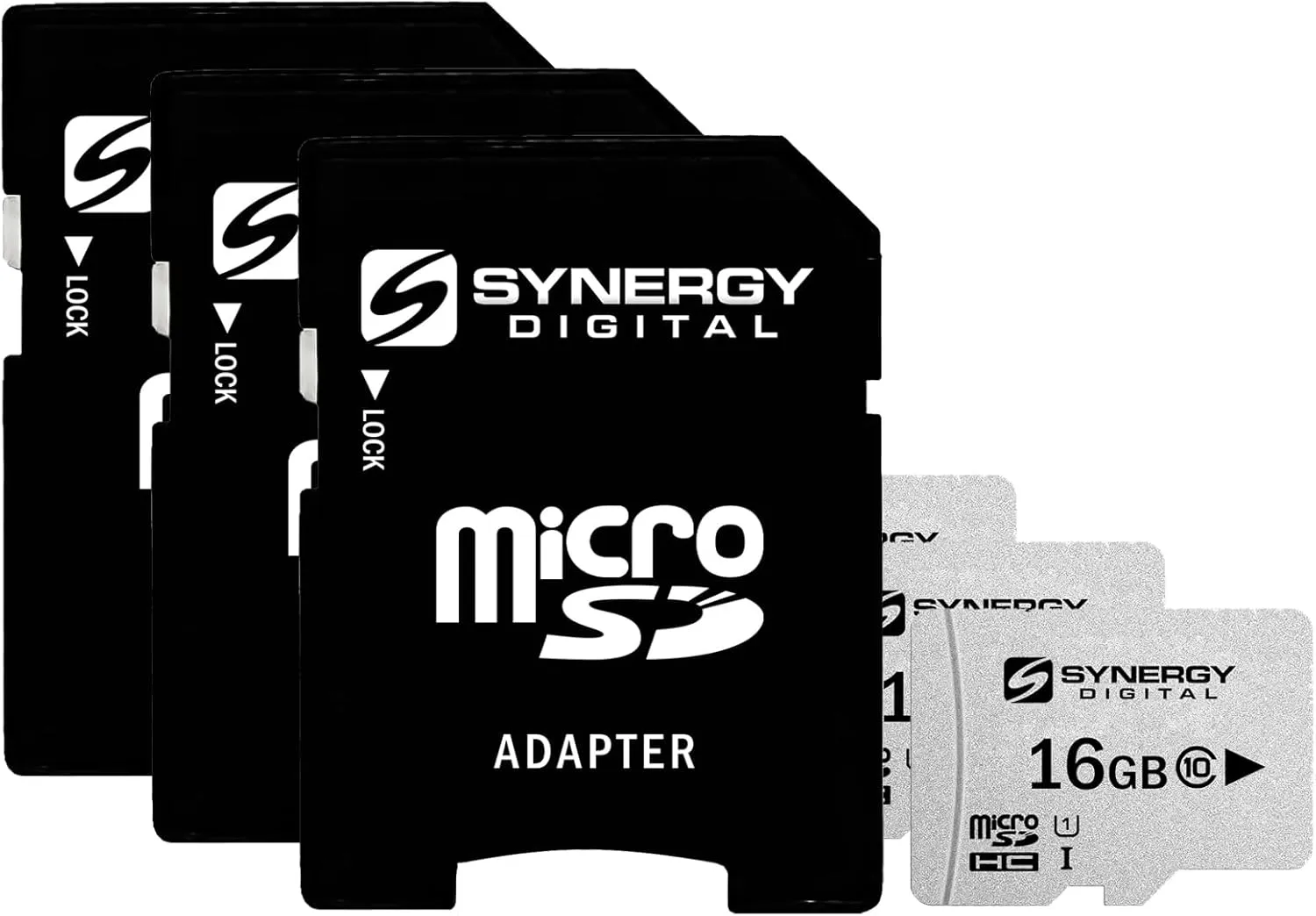 Synergy Digital 16GB Micro SDHC Secure Digital UHS-I Memory Cards, Compatible with Sony Ericsson R800x Cell Phone - Class 10, U1, 95MB/s, 300 Series - Pack of 3