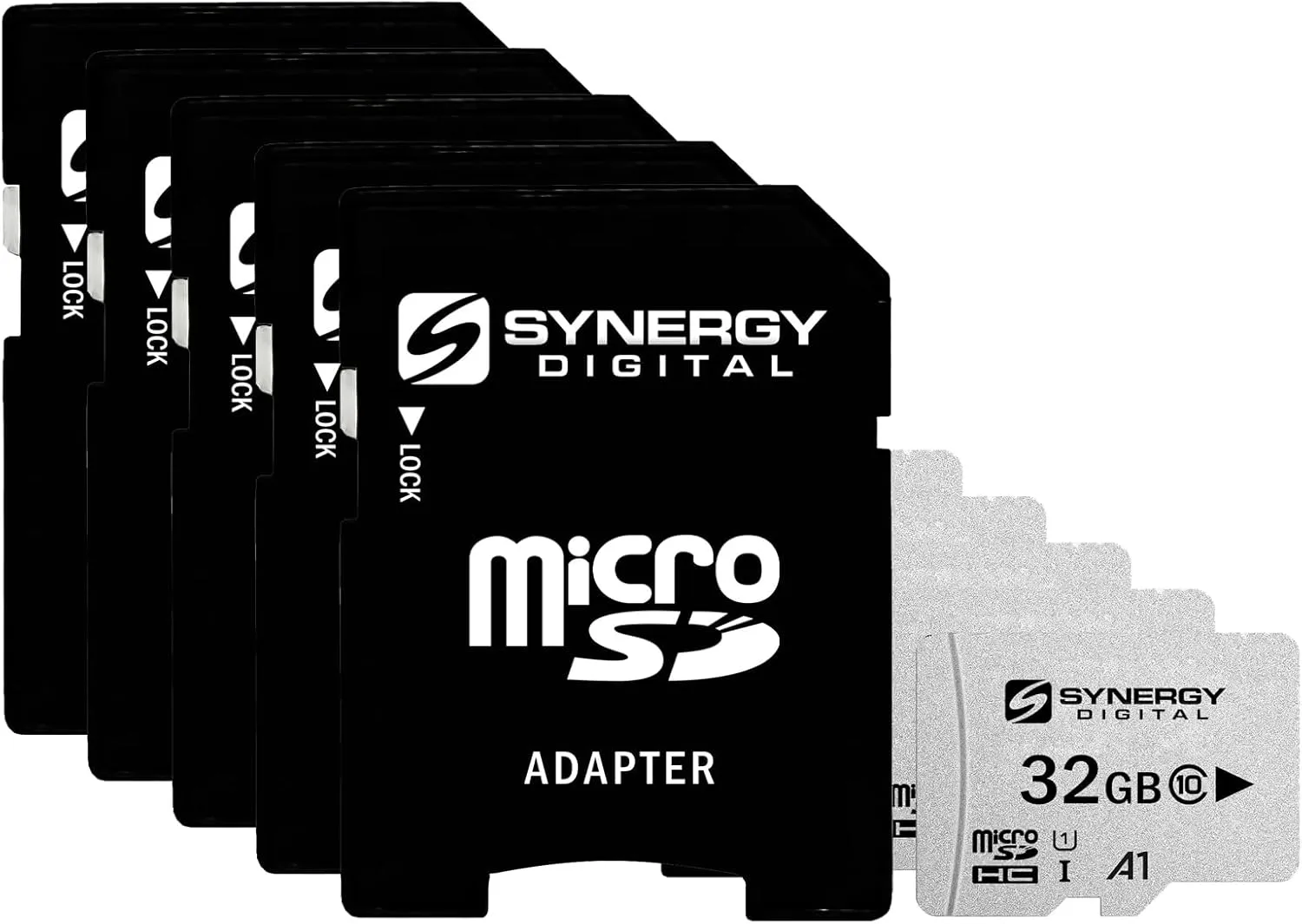 Synergy Digital 32GB Micro SDHC Secure Digital UHS-I Memory Cards, Compatible with Sony Ericsson U100 (Yari) Cell Phone - Class 10, U1, 100MB/s, 300 Series - Pack of 5