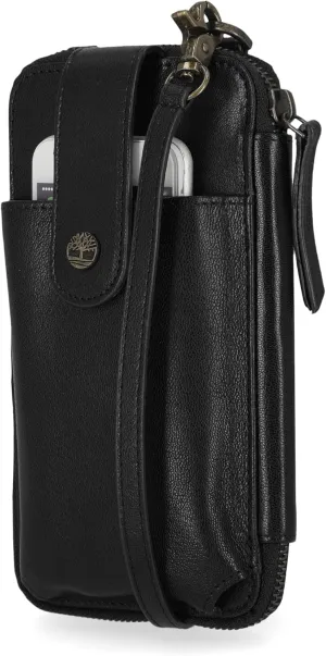 Timberland Women's RFID Leather Phone Crossbody Wallet Bag