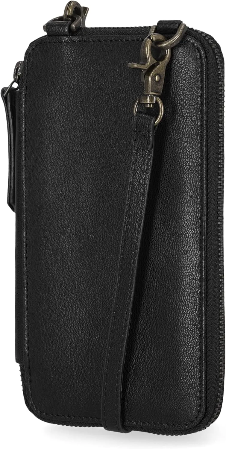 Timberland Women's RFID Leather Phone Crossbody Wallet Bag