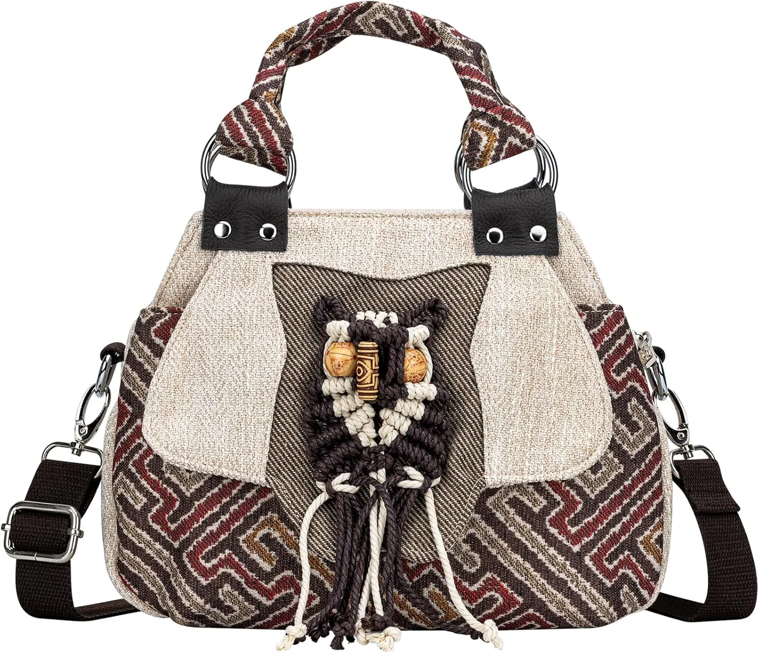 Tote Bag for Women With Zipper, Small Crossbody Bags for Women Trendy, Hand-Woven Shoulder Handbags