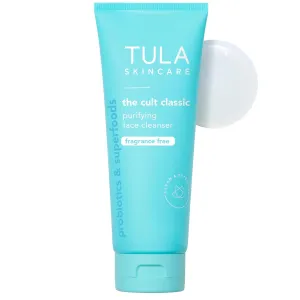 TULA Skin Care Cult Classic Purifying Face Cleanser - Gentle and Effective Face Wash, Makeup Remover, Nourishing and Hydrating