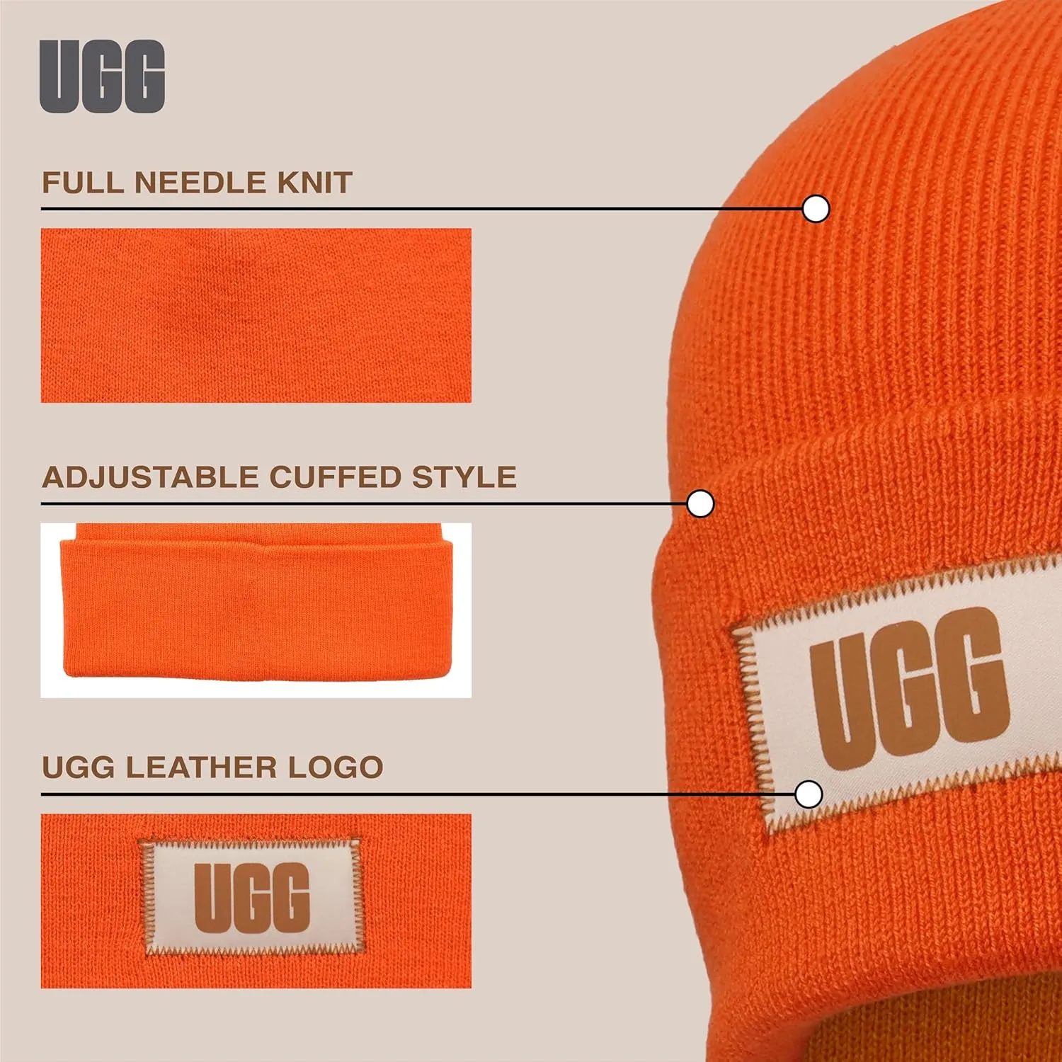 UGG Men's High Crown Beanie