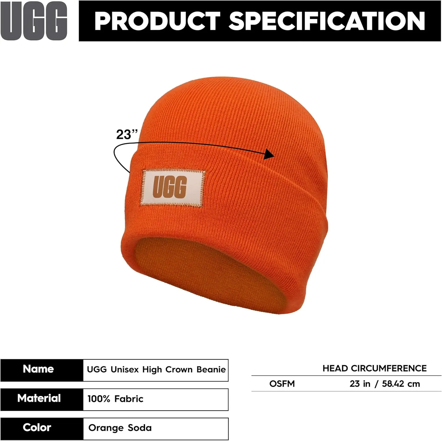 UGG Men's High Crown Beanie