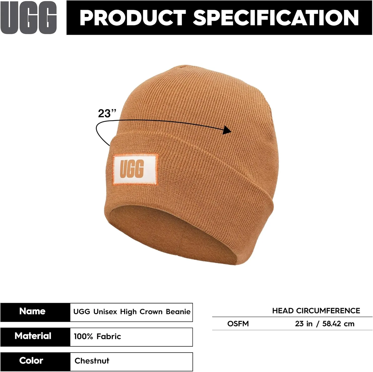 UGG Men's High Crown Beanie