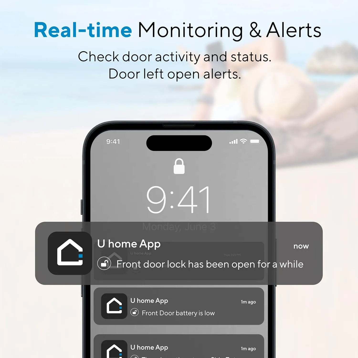 ULTRALOQ Bolt Fingerprint Smart Lock - Works with Apple HomeKit - Built-in WiFi Keyless Entry Door Lock - Voice Control with Siri, Alexa, Google - Biometric Smart Door Lock - Smart WiFi Deadbolt