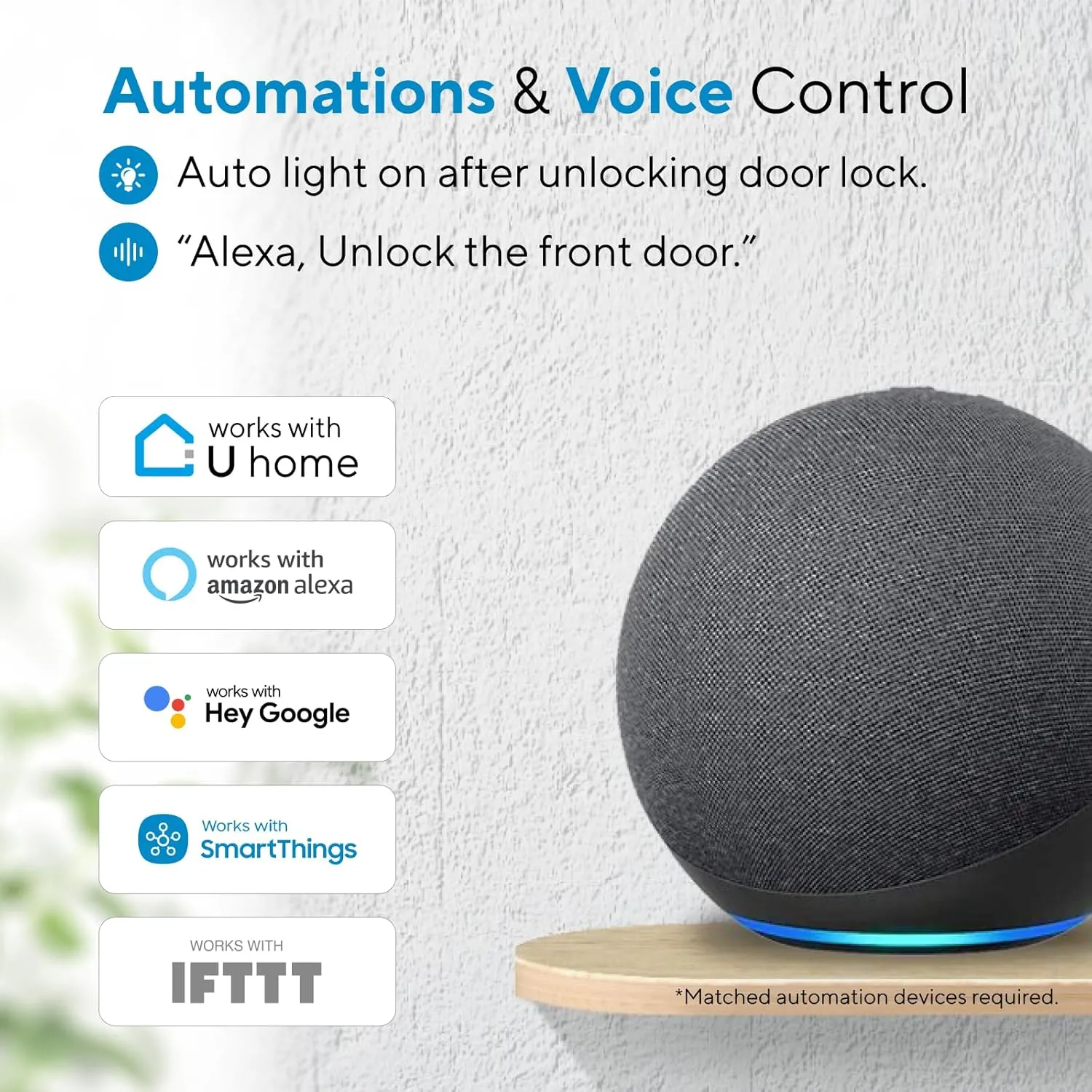 ULTRALOQ Bolt NFC WiFi Smart Lock with Door Sensor, Built in WiFi Deadbolt, Keypad Keyless Entry Door Lock, App Remote Control, Auto Unlock, IP65 Waterproof, 12 Months Battery