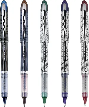 Uni-Ball Vision Elite BLX Designer Rollerball Pens Bold Point, 0.8mm, Assorted, 5 Pack
