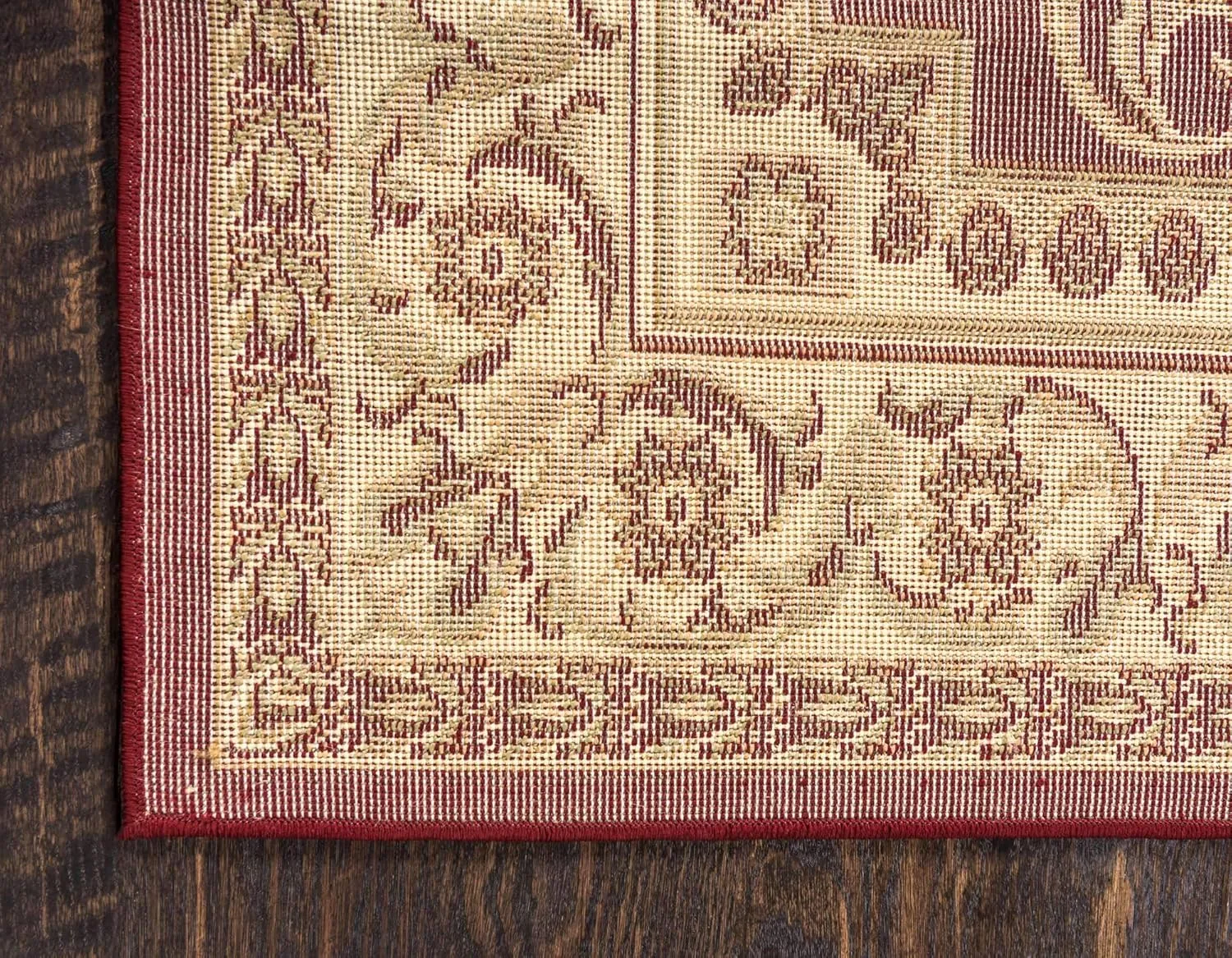 Unique Loom Versailles Collection Traditional Classic Medallion Floral Motif Area Rug (2' 2 x 3' 0 Rectangular, Burgundy/ Ivory)