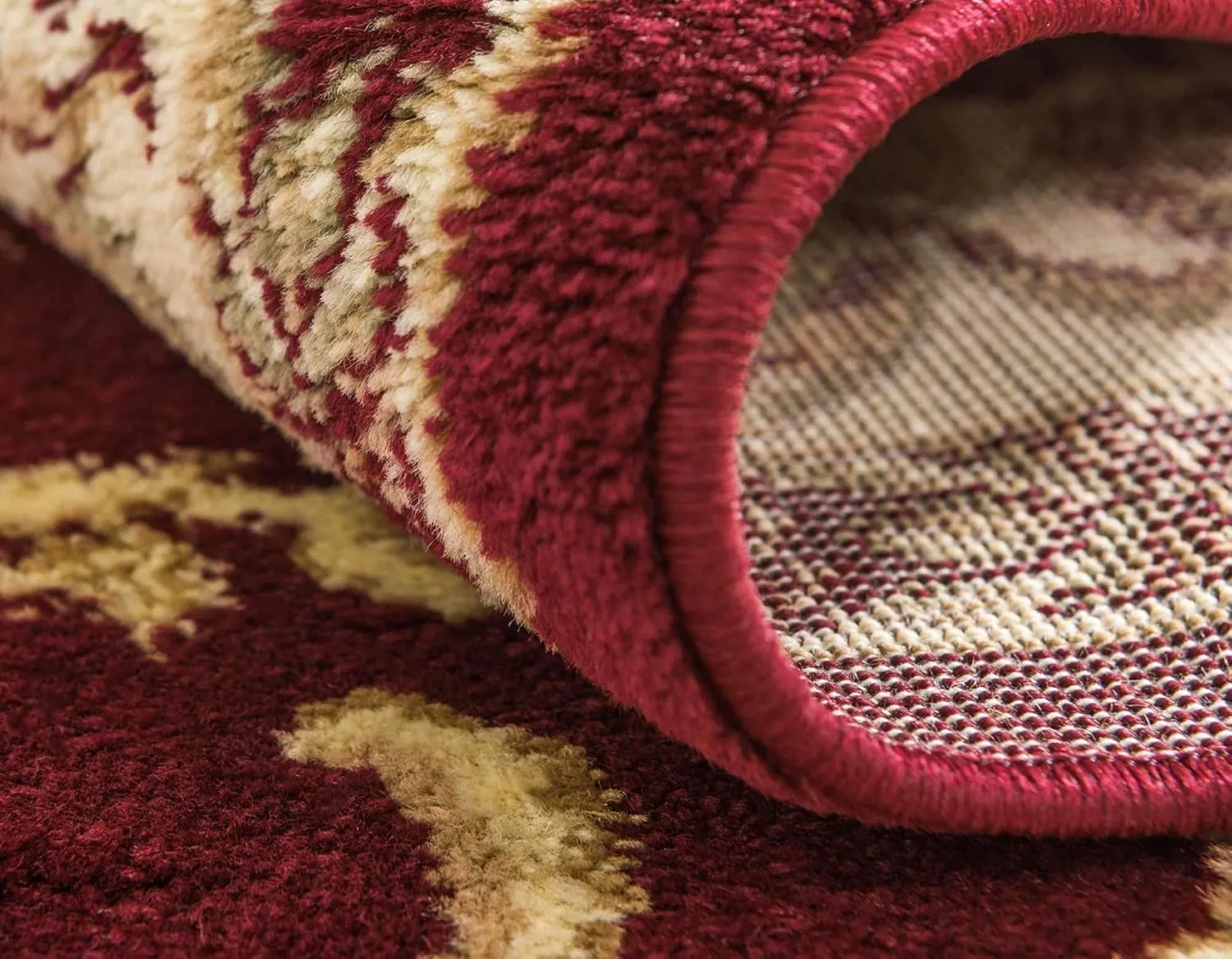 Unique Loom Versailles Collection Traditional Classic Medallion Floral Motif Area Rug (2' 2 x 3' 0 Rectangular, Burgundy/ Ivory)