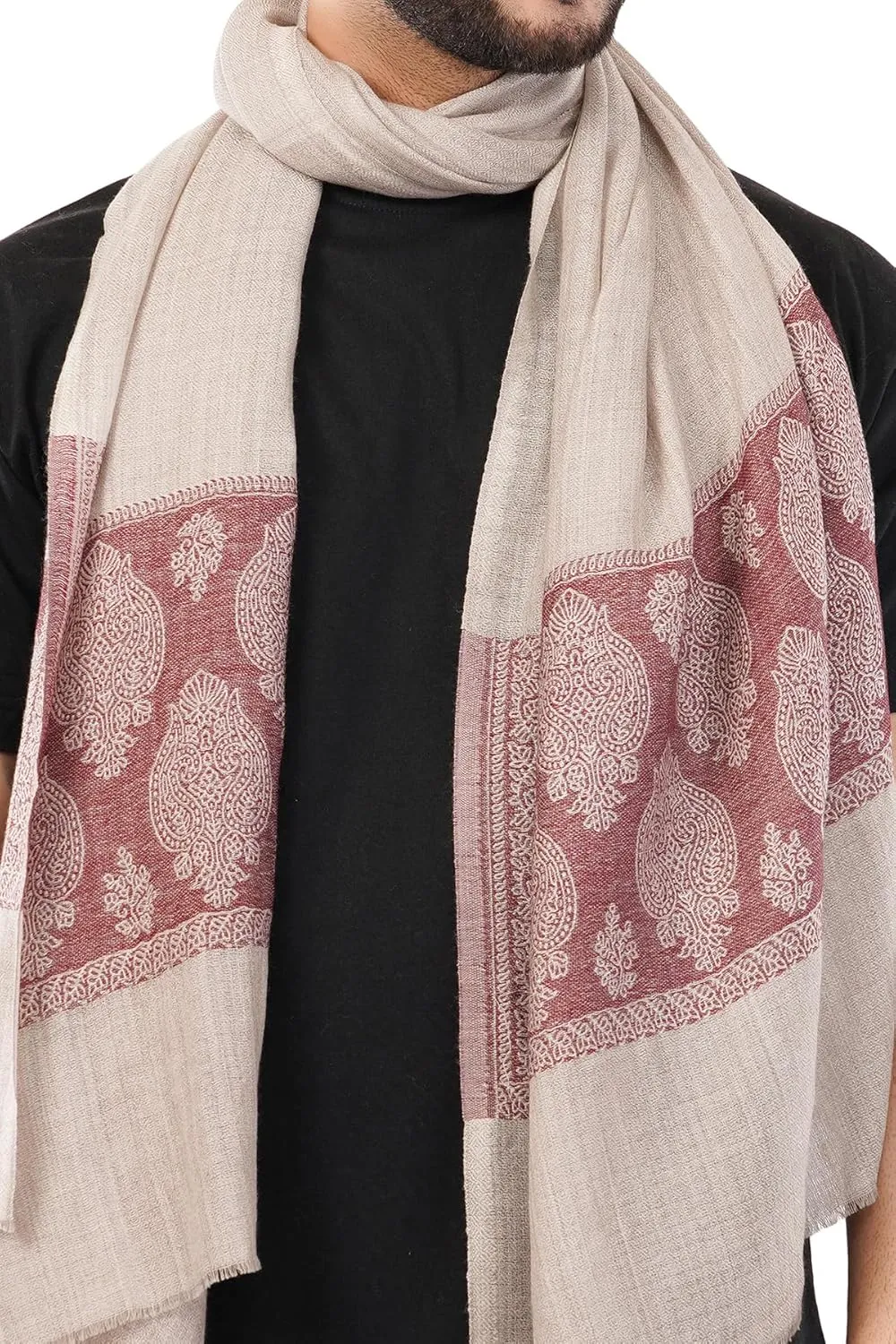Unisex Light weight Soft100% Cashmere Stole Wrap Scarf Warm pashmina Stole pure wool scarf, woven woollen stole