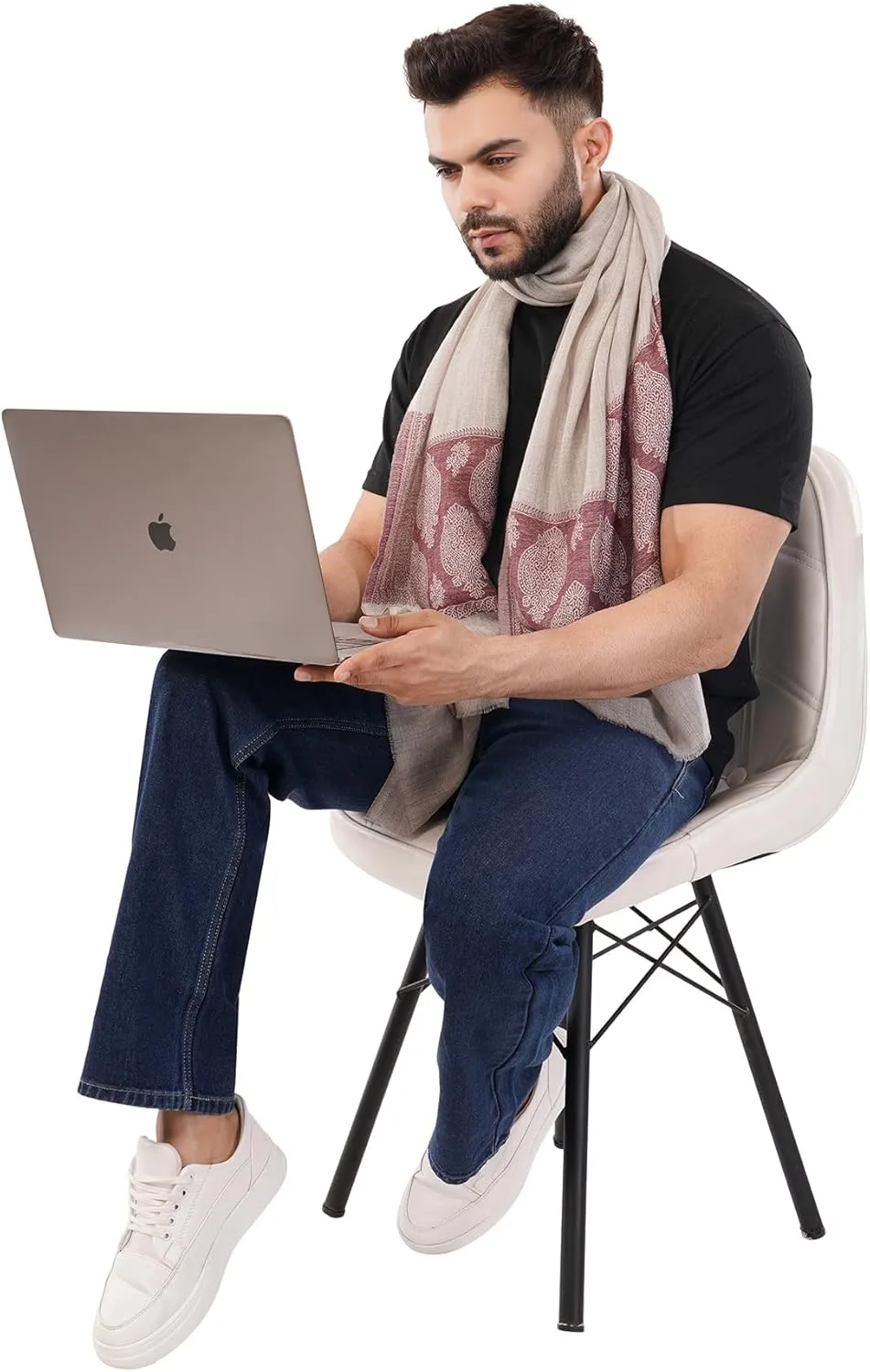Unisex Light weight Soft100% Cashmere Stole Wrap Scarf Warm pashmina Stole pure wool scarf, woven woollen stole