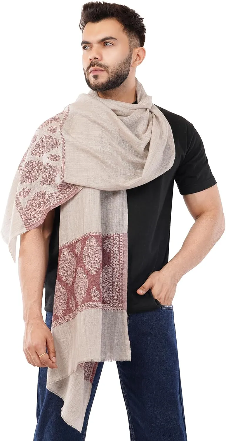 Unisex Light weight Soft100% Cashmere Stole Wrap Scarf Warm pashmina Stole pure wool scarf, woven woollen stole